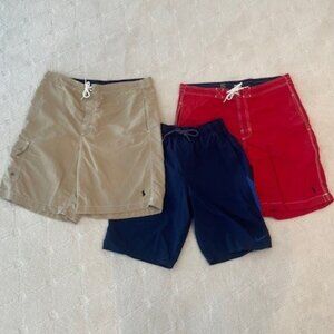 Polo Ralph Lauren Lot of 3 Men's 8-1/2-Inch Kailua Classic-Fit Swim Trunks SMALL